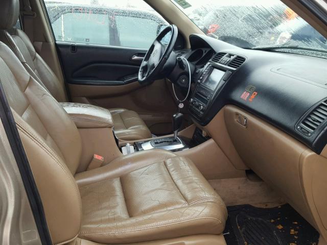 2HNYD18996H537366 - 2006 ACURA MDX TOURIN GOLD photo 5