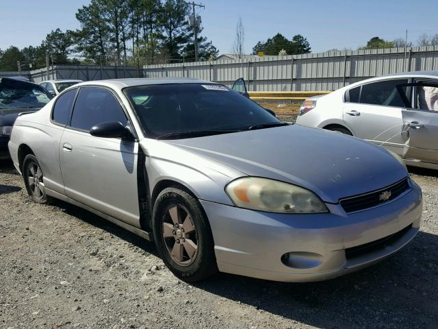 2G1WM15K969252464 - 2006 CHEVROLET MONTE CARL SILVER photo 1