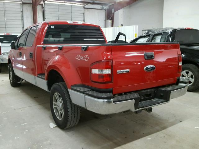 1FTPW04548KD53182 - 2008 FORD F150 SUPER RED photo 3