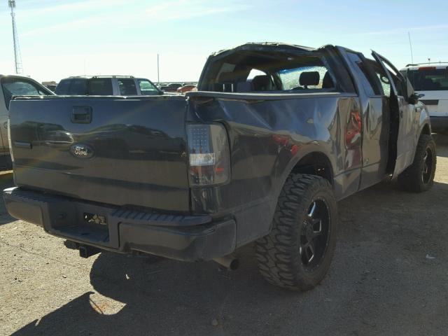 1FTRX12W08FB74461 - 2008 FORD F150 BLACK photo 4