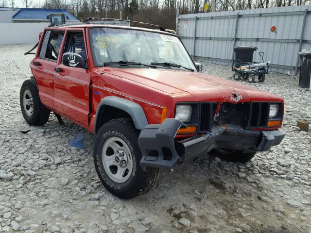 1J4FJ68S7VL541546 - 1997 JEEP CHEROKEE S RED photo 1