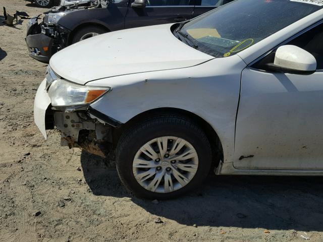 4T1BF1FK1CU513580 - 2012 TOYOTA CAMRY BASE WHITE photo 9