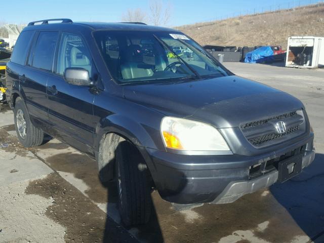 2HKYF18564H555471 - 2004 HONDA PILOT EXL BLUE photo 1