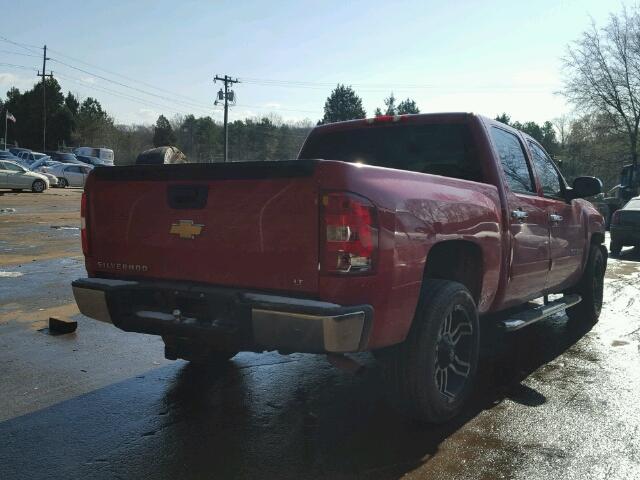 2GCEC13C771647308 - 2007 CHEVROLET SILVERADO RED photo 4