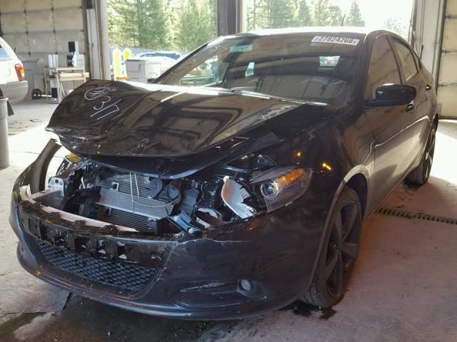 1C3CDFBB2FD422313 - 2015 DODGE DART SXT BLACK photo 2