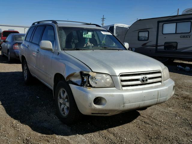 JTEGP21A140029859 - 2004 TOYOTA HIGHLANDER SILVER photo 1