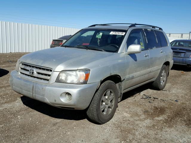 JTEGP21A140029859 - 2004 TOYOTA HIGHLANDER SILVER photo 2