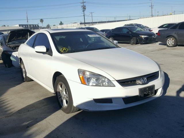 1HGCM72657A018656 - 2007 HONDA ACCORD EX WHITE photo 1