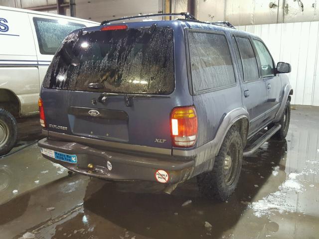 1FMDU34E4XZB70604 - 1999 FORD EXPLORER BLUE photo 4