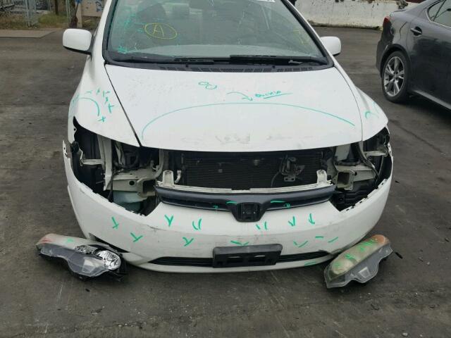 2HGFG12607H520106 - 2007 HONDA CIVIC LX WHITE photo 9