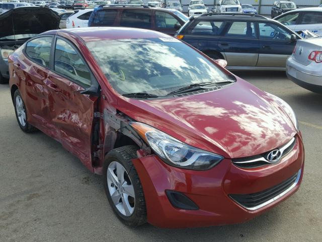 KMHDH4AE7BU124978 - 2011 HYUNDAI ELANTRA GL MAROON photo 1