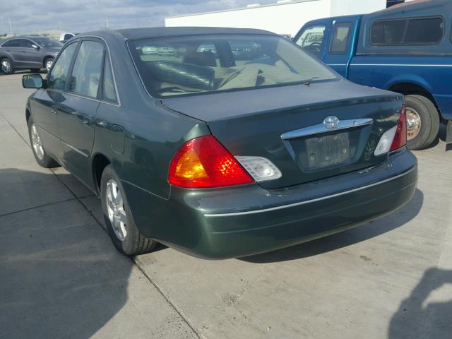 4T1BF28B61U147440 - 2001 TOYOTA AVALON XL GREEN photo 3