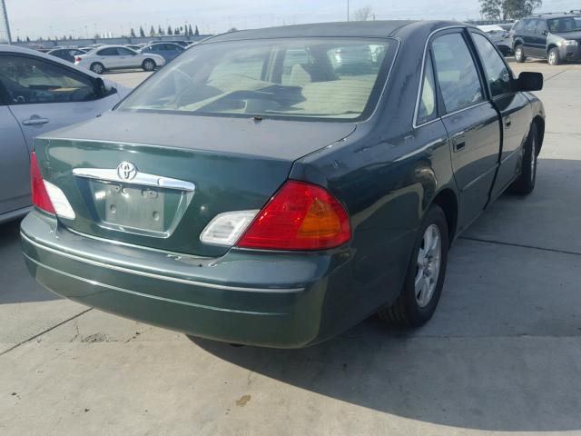 4T1BF28B61U147440 - 2001 TOYOTA AVALON XL GREEN photo 4