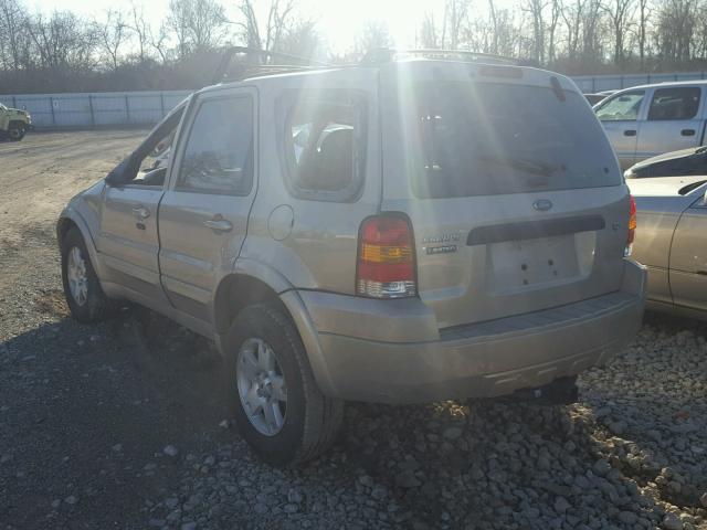 1FMYU04167KB51588 - 2007 FORD ESCAPE LIM BEIGE photo 3