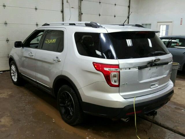 1FM5K8D85DGC21794 - 2013 FORD EXPLORER X SILVER photo 3