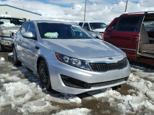 KNAGM4A79B5164484 - 2011 KIA OPTIMA LX SILVER photo 1