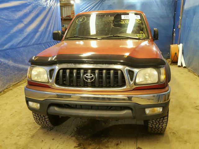 5TEWN72N14Z345752 - 2004 TOYOTA TACOMA XTR RED photo 9