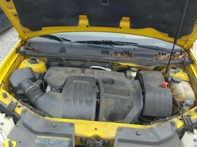 1G1AL12F157652877 - 2005 CHEVROLET COBALT LS YELLOW photo 7