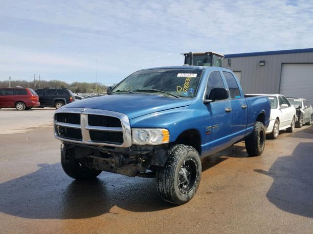 1D7HU18D15S270148 - 2005 DODGE RAM 1500 S BLUE photo 2