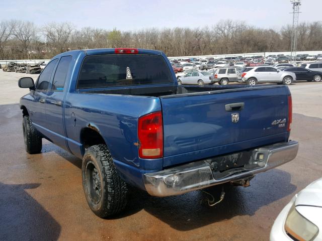 1D7HU18D15S270148 - 2005 DODGE RAM 1500 S BLUE photo 3