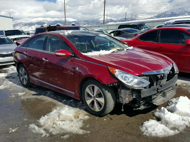 KMHEC4A49BA010752 - 2011 HYUNDAI SONATA HYB RED photo 1