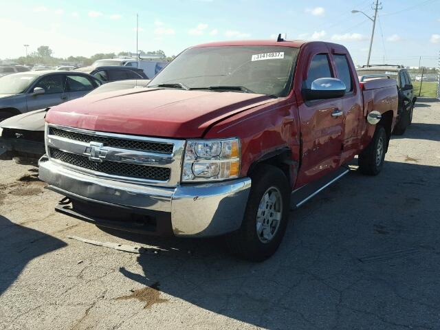 2GCEC19J371610553 - 2007 CHEVROLET SILVERADO RED photo 2