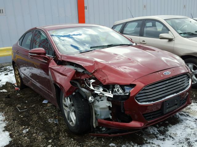 3FA6P0HDXER364131 - 2014 FORD FUSION SE ORANGE photo 1