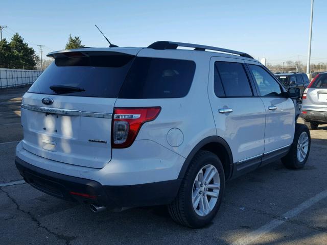 1FM5K7D86DGA97951 - 2013 FORD EXPLORER X WHITE photo 4