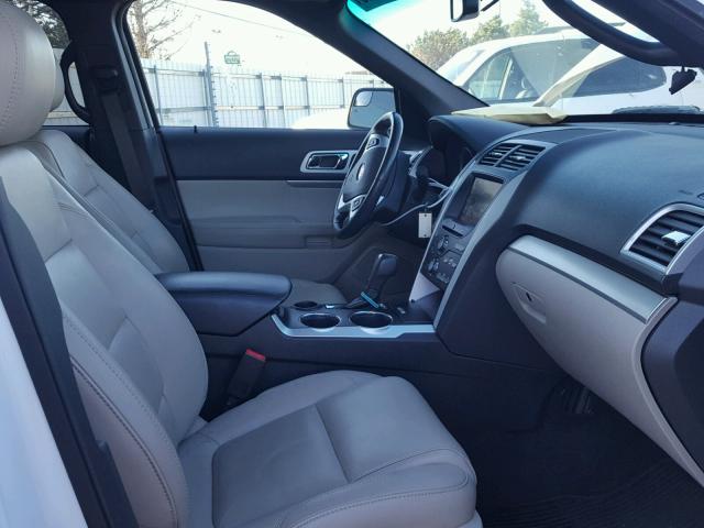 1FM5K7D86DGA97951 - 2013 FORD EXPLORER X WHITE photo 5