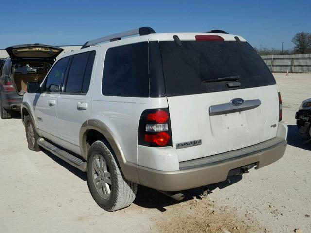 1FMEU64E77UB45215 - 2007 FORD EXPLORER E WHITE photo 3