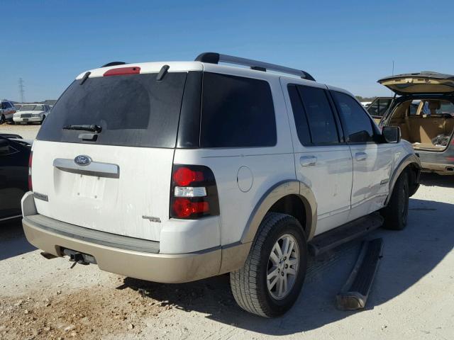 1FMEU64E77UB45215 - 2007 FORD EXPLORER E WHITE photo 4