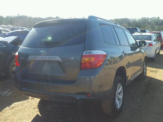 JTEDS41A292072566 - 2009 TOYOTA HIGHLANDER GRAY photo 4