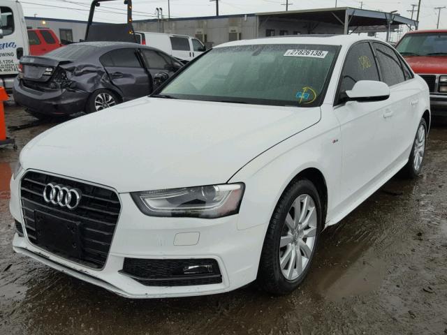 WAUAFAFLXFA066548 - 2015 AUDI A4 PREMIUM WHITE photo 2