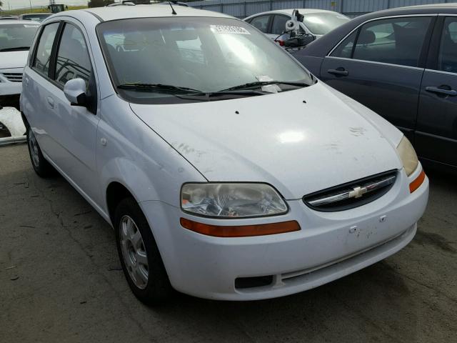 KL1TD62615B450121 - 2005 CHEVROLET AVEO BASE WHITE photo 1