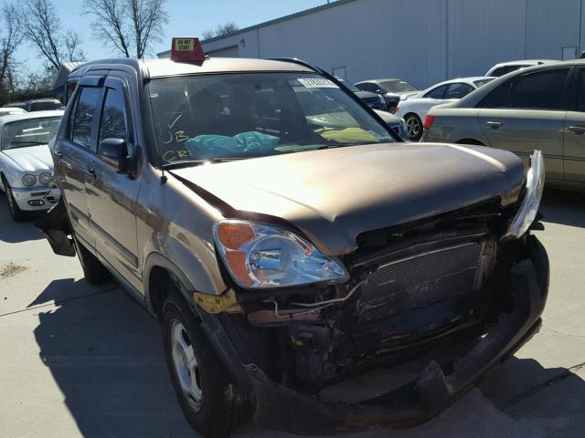 JHLRD68402C001501 - 2002 HONDA CR-V LX BROWN photo 1