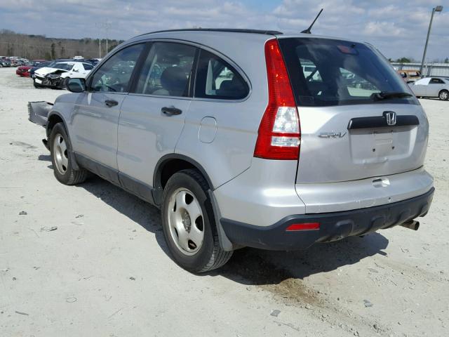 5J6RE38309L032400 - 2009 HONDA CR-V LX SILVER photo 3