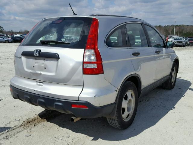 5J6RE38309L032400 - 2009 HONDA CR-V LX SILVER photo 4