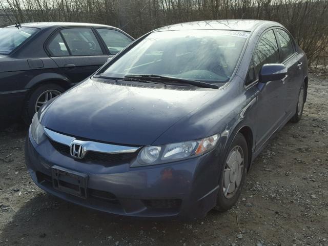 JHMFA36239S015934 - 2009 HONDA CIVIC HYBR BLUE photo 2