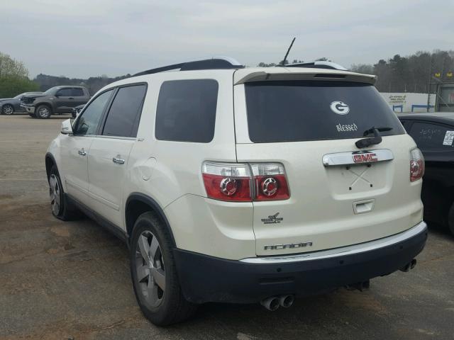 1GKER23D29J131304 - 2009 GMC ACADIA SLT თეთრი ფოტო 3
