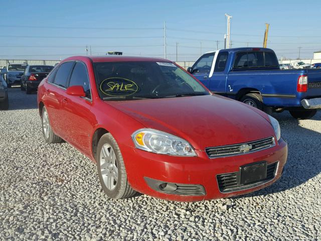 2G1WC583689250690 - 2008 CHEVROLET IMPALA LT RED photo 1