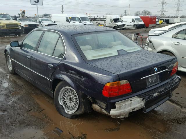 WBAGG8336XDN75380 - 1999 BMW 740 I AUTO BLUE photo 3