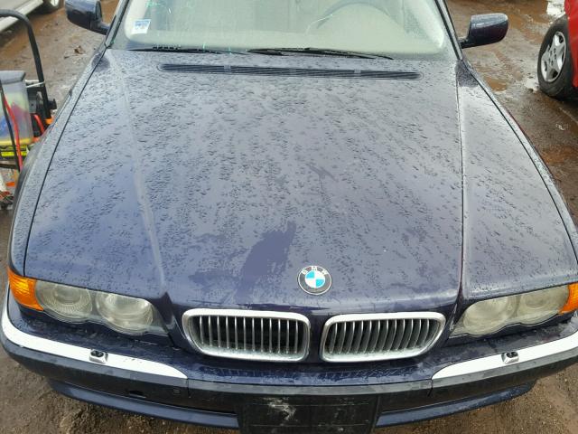 WBAGG8336XDN75380 - 1999 BMW 740 I AUTO BLUE photo 7
