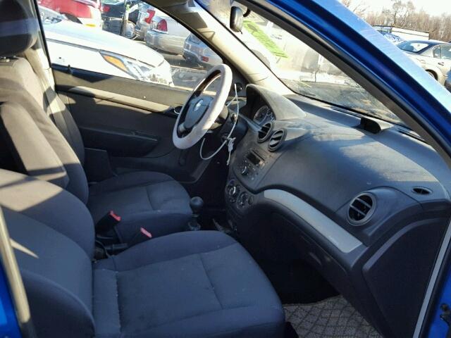 KL1TD56657B056466 - 2007 CHEVROLET AVEO BASE Mavi foto 5