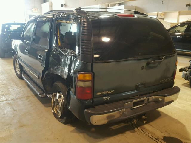 1GNEK13T31J251321 - 2001 CHEVROLET TAHOE K150 GREEN photo 3