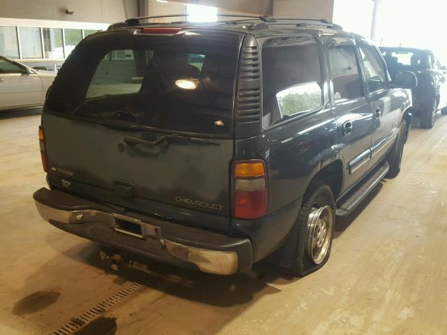 1GNEK13T31J251321 - 2001 CHEVROLET TAHOE K150 GREEN photo 4