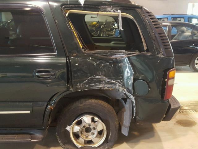 1GNEK13T31J251321 - 2001 CHEVROLET TAHOE K150 GREEN photo 9