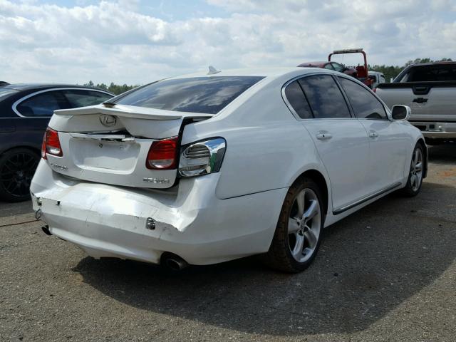 JTHBE96S580029544 - 2008 LEXUS GS 350 WHITE photo 4