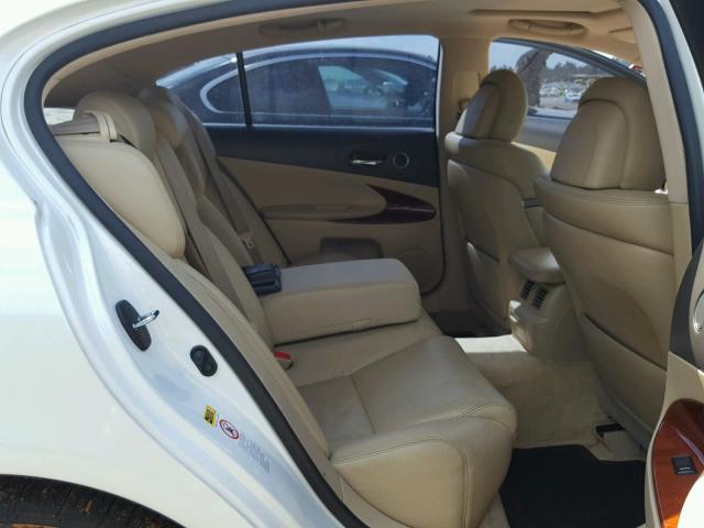 JTHBE96S580029544 - 2008 LEXUS GS 350 WHITE photo 6