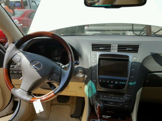 JTHBE96S580029544 - 2008 LEXUS GS 350 WHITE photo 9