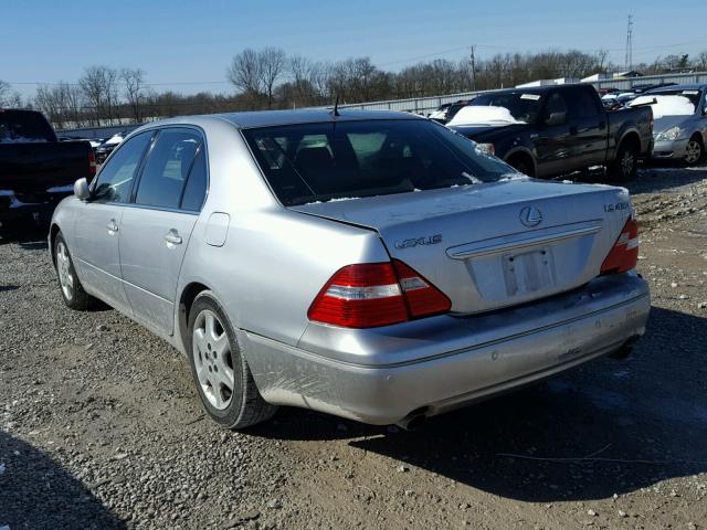 JTHBN36F540126981 - 2004 LEXUS LS 430 SILVER photo 3